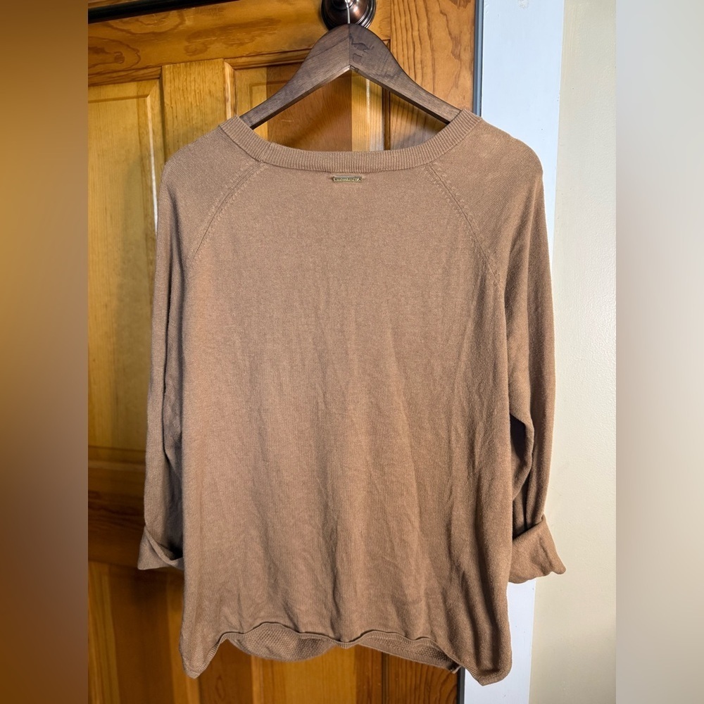 Michael Kors Woman's Camel Crewneck Sweater - Picture 2 of 6